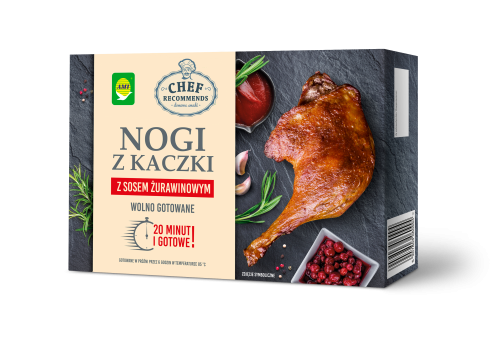 Mięso Nogi z kaczki z sosem żurawinowym wolno gotowane Chef Recommends 510g