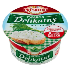 Twaróg Delikatny ze szczypiorkiem President 150 g