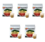 Tassimo Jacobs Café au Lait Napój z kawą rozpuszczalną i mlekiem 16 kapsułek 184 g X5