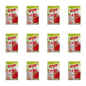 Ekland Napój herbaciany instant o smaku malinowym 300 g X12