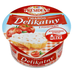 Twaróg Delikatny z pomidorami President 150 g