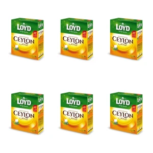 LOYD Ceylon Sense z esencją herbaty - 100 torebek (dwukomorowa)200g X6