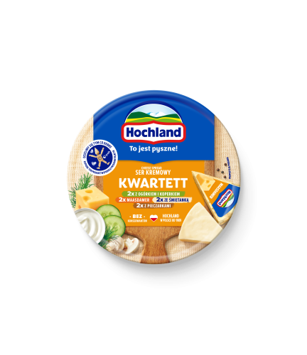 Ser kremowy topiony w trójkącikach Hochland Kwartett 180g