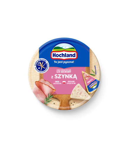 Ser kremowy topiony w trójkącikach z szynką Hochland 180g