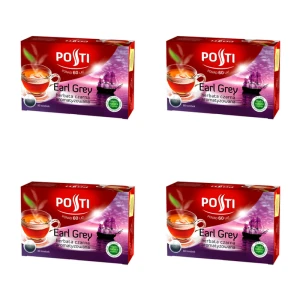 Posti Earl Grey Herbata Czarna Ekspresowa Aromatyzowana 120 g (80 x 1,5 g) X4