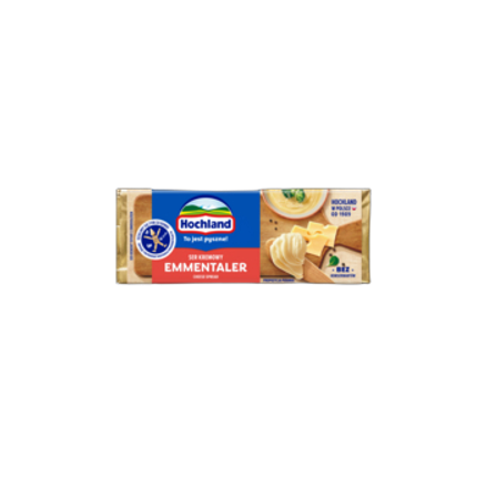 Ser kremowy topiony w bloczku Emmentaler Hochland 90 g Ser kremowy topiony w bloczku Emmentaler Hochland 90g