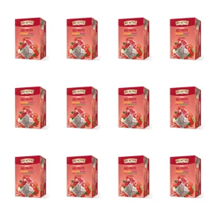 Big-Active herbatka owocowa Red Fruits truskawka, granat, liczi, jagody goji + guarana 20 torebek x 2,25g/45g X12