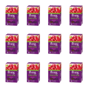 Irving Herbata zielona malinowa 20 torebek 30 g (20x1,5 g) X12