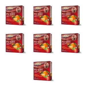 Big-Active - Pu-Erh - Herbata czerwona o smaku mandarynki z trawą cytrynową (40tb x1,8g) X7
