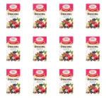 Malwa Herbata Owocowa - Ekspresowa Herbatka Wieloowocowa 20 Torebek 40g X12