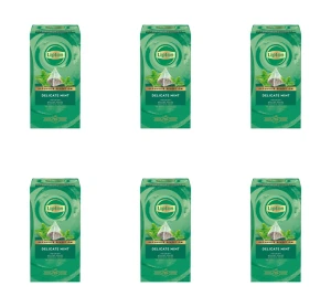 Lipton Piramida Delicate Mint 25 kopert (mięta pieprzowa) X6