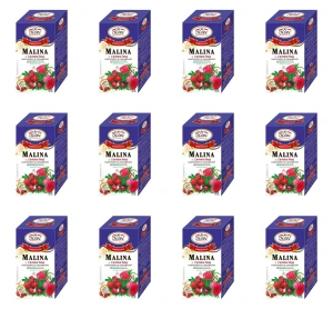 Malwa Herbata owocowa aromatyzowana malina z żurawiną 20x2g X12