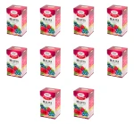 Malwa Sunny Garden Herbatka owocowa Malina z jagodą i acai 20 torebek 40 g (20x2 g) X10