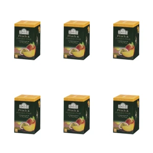 Peach&Passion Fruit Ahmad Tea 20 torebek aluminiowych X6