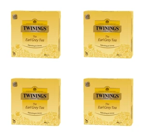 Twinings Herbata Czarna Aromatyzowana Earl Grey (100 saszetek) X4