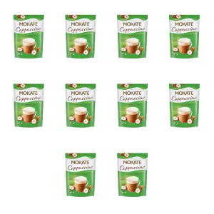 Mokate Cappuccino o smaku orzechowym 110g X10