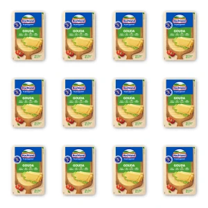 Hochland Gouda ser żółty w plastrach. Ser podpuszczkowy dojrzewający 135 g X12