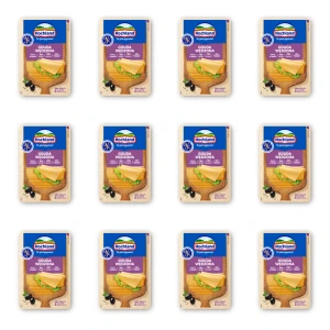 Hochland Gouda wędzona ser żółty w plastrach. Ser podpuszczkowy dojrzewający 135 g X12