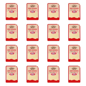 Mlekovita Ser Gouda dojrzewający plastry 500g X16
