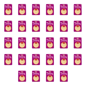 MLEKOVITA Ser Cheddar plastry 300g X28
