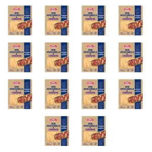 Mlekovita Ser mozzarella & cheddar wiórki 200g X14