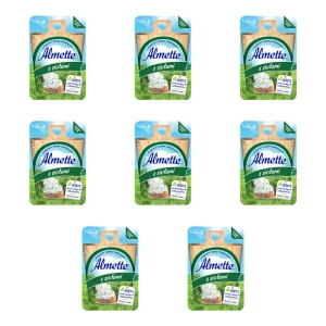 Almette mini puszysty serek twarogowy z ziołami 4x30 g X8