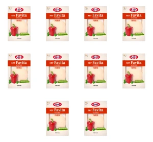 Mlekovita Favita Ser kanapkowy z papryką 150g X10