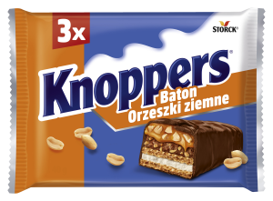 Baton Orzeszki Ziemne Knoppers 3x40 g
