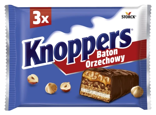 Baton Orzechowy Knoppers 3x40g