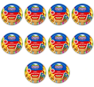 Hochland Snack&Dip. Ser kremowy topiony w trójkącikach na kanapkę lub do przygotowania przekąsek 140g X10