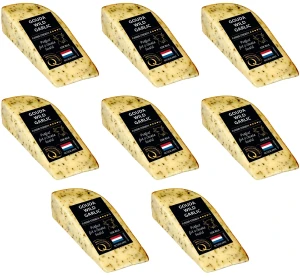 DELI Q Gouda Dziki Czosnek 130g X8