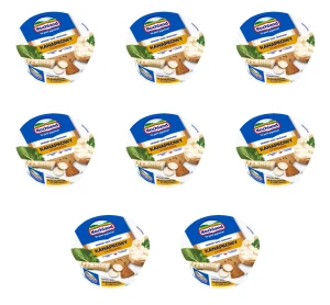 Hochland Kremowy serek twarogowy kanapkowy z chrzanem 130 g X8