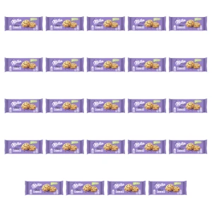 Milka Ciasteczka Pieguski Nut Ciastka z Kawałkami Czekolady i Orzechów 135g X24