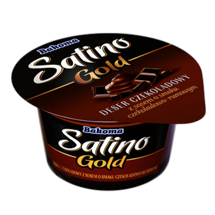 Satino Gold deser czekoladowy z sosem czekoladowo-rumowym 135 g Satino Gold deser czekoladowy z sosem czekoladowo-rumowym 135g