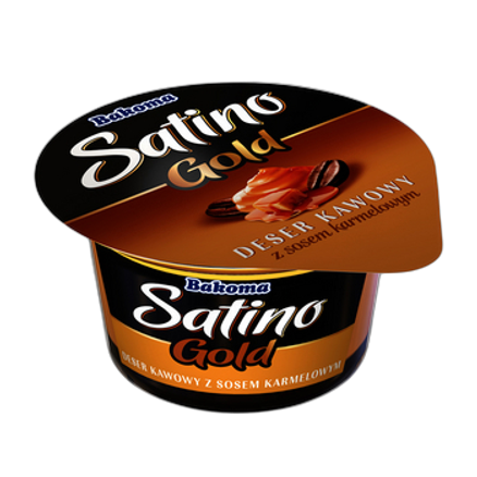 Satino Gold deser kawowy z sosem karmelowym 140 g Satino Gold deser kawowy z sosem karmelowym 140g