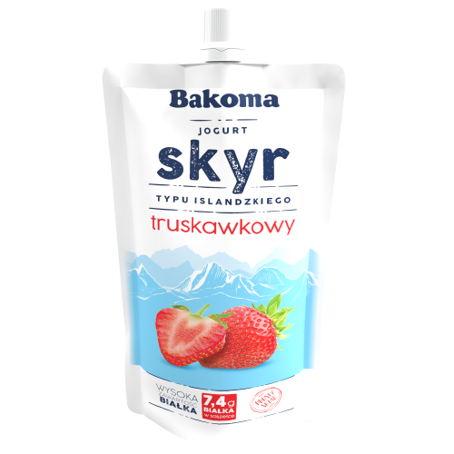 Skyr truskawkowy Bakoma 120 g Skyr truskawkowy Bakoma 120g