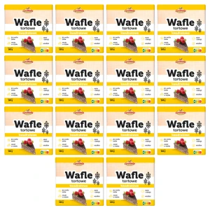 Eurowafel Wafle tortowe kwadratowe 160g X14
