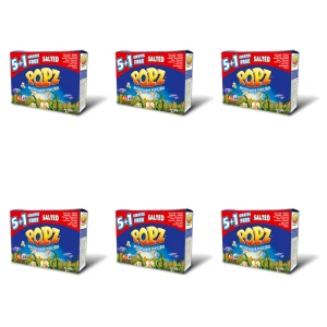 POPZ Popcorn do mikrofalówki solony 6 w cenie 5 600 g X6