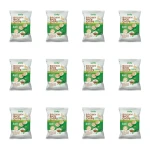 LIVITY Chipsy ryżowe pełnoziarniste o smaku Nordyckiego szczypiorku ze śmietaną 60g X12