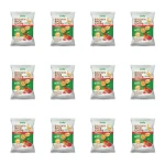 LIVITY Chipsy ryżowe pełnoziarniste o smaku smaku salsy paprykowej 60g X12