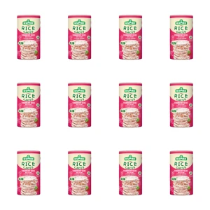 Kupiec Wafle ryżowe z suszonymi pestkami truskawki 90g X12