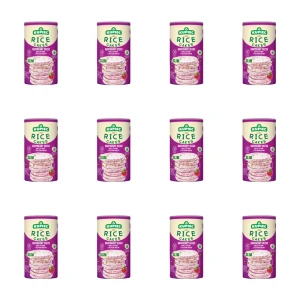 Kupiec Wafle ryżowe z suszonymi pestkami maliny 90g X12