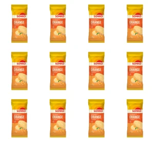 SONKO Wafle ryżowo-kukurydziane o smaku pomarańczy 65g X12
