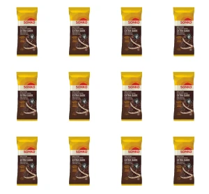 SONKO Wafle ryżowe w czekoladzie gorzkiej 64% EXTRA DARK 69g X12