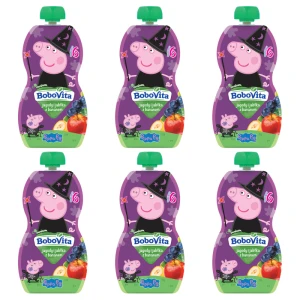 BoboVita Mus jagody i jabłka z bananem po 6 miesiącu 100 g X6