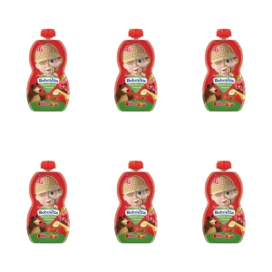 BoboVita Mus truskawki i wiśnie z bananem po 6 miesiącu 100 g X6