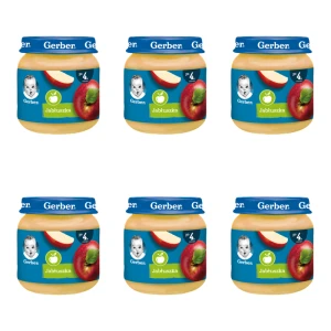 GERBER Deserek Jabłuszka po 4 miesiącu 125 g X6