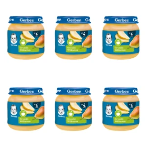 Gerber Deserek Gruszki Williamsa po 4 miesiącu 125 g X6