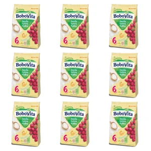 BoboVita Kaszka ryżowa malina po 6 miesiącu 180 g X9