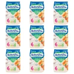BoboVita Smaczna Kolacja Kaszka mleczno-ryżowa 3 owoce po 6 miesiącu 230 g X9